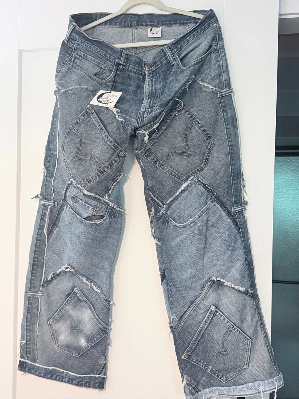 Jaded Gypsy Patch Jeans L/XL never worn - Picture 1 of 4